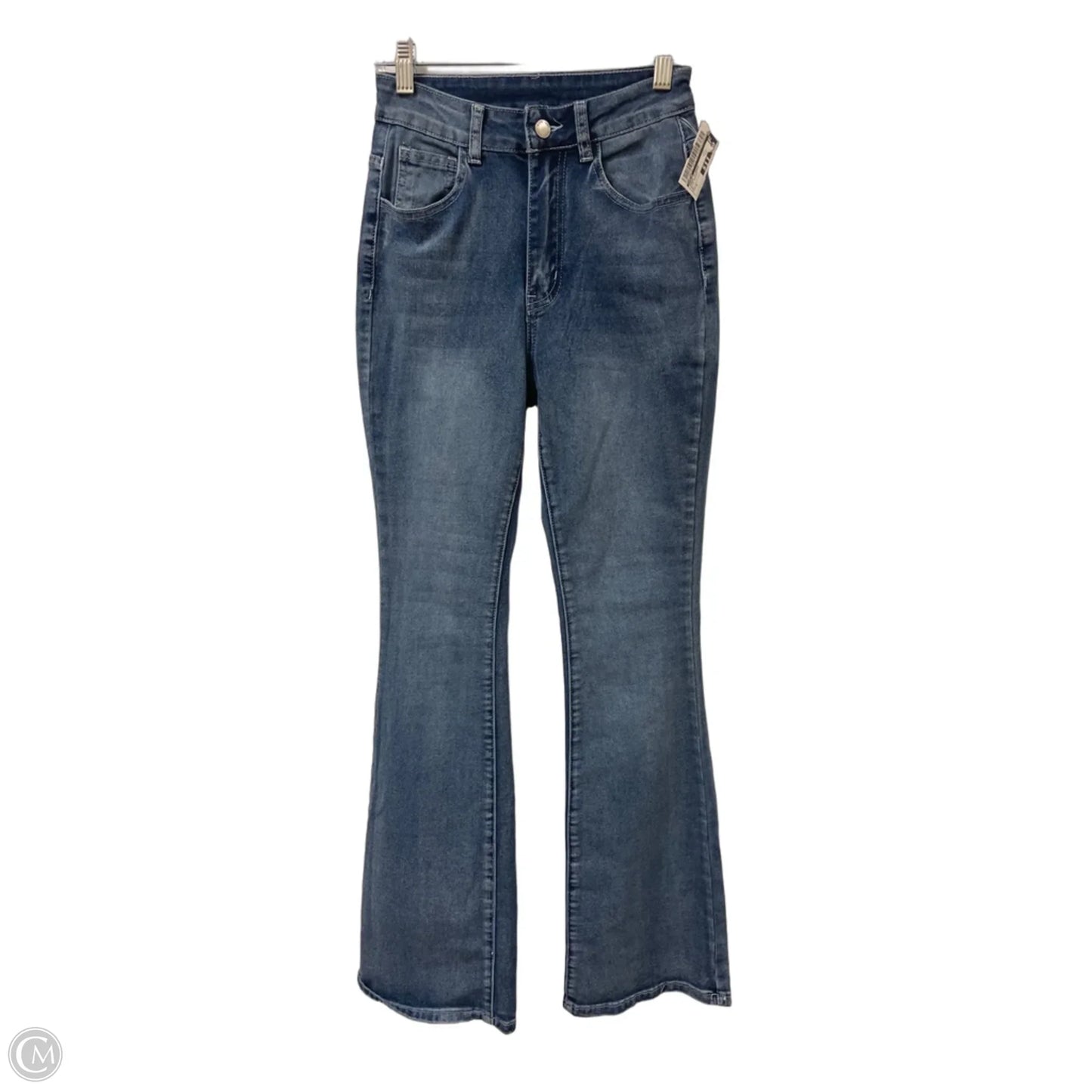 Jeans Flared By Shein In Blue Denim, Size: 0