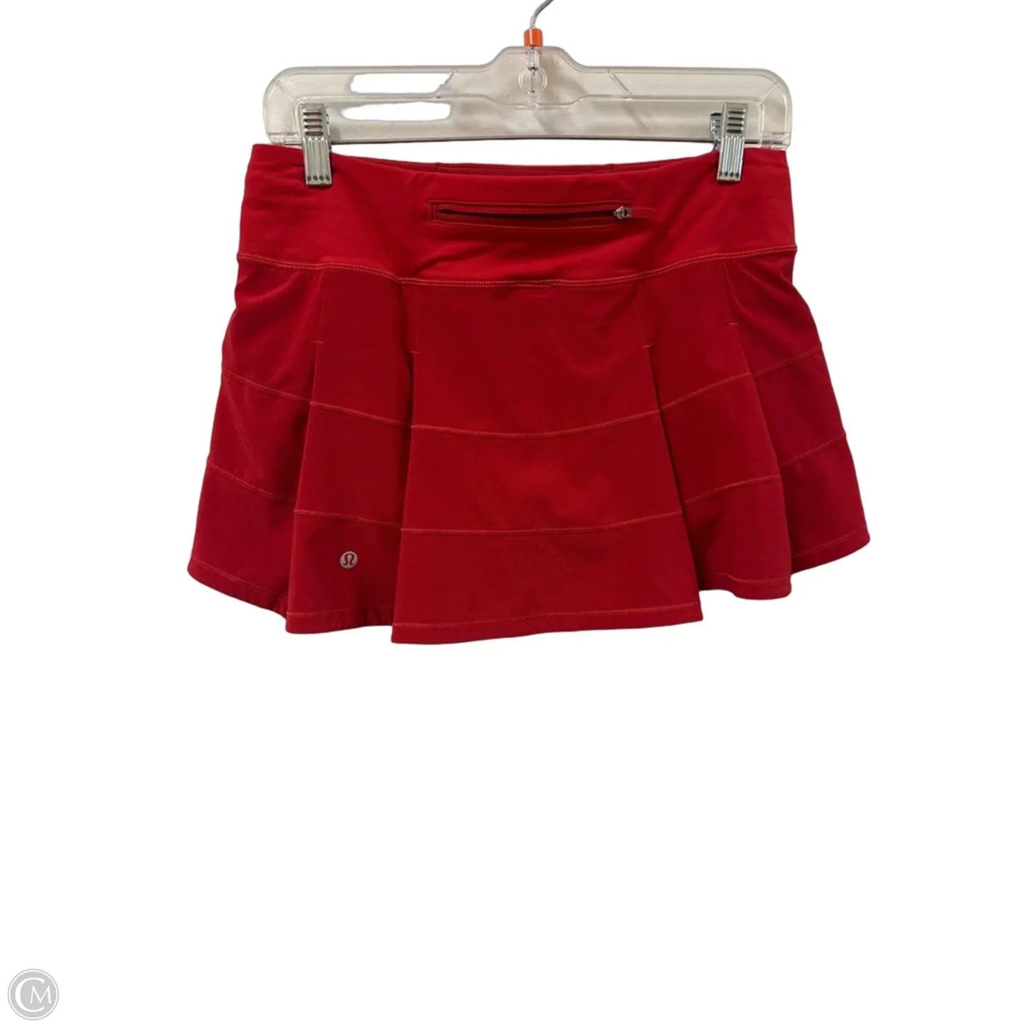 Athletic Skort By Lululemon In Red, Size: 6