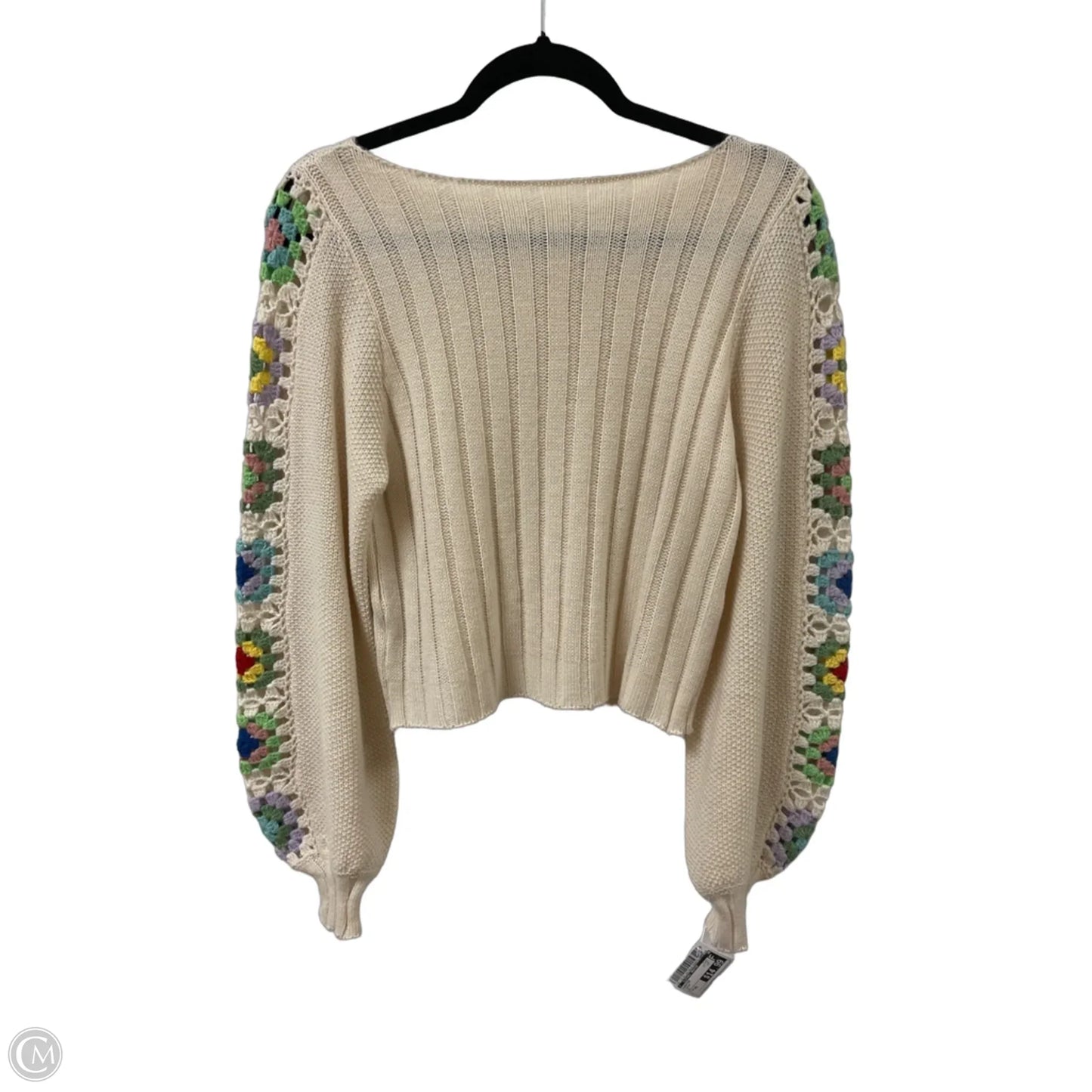 Sweater By Clothes Mentor In Cream, Size: Xs