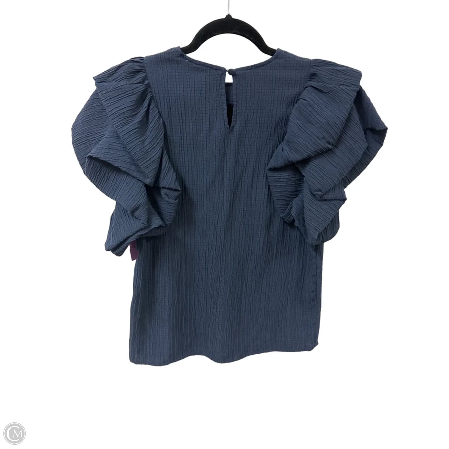 Blouse Short Sleeve By Thml In Navy, Size: Xs