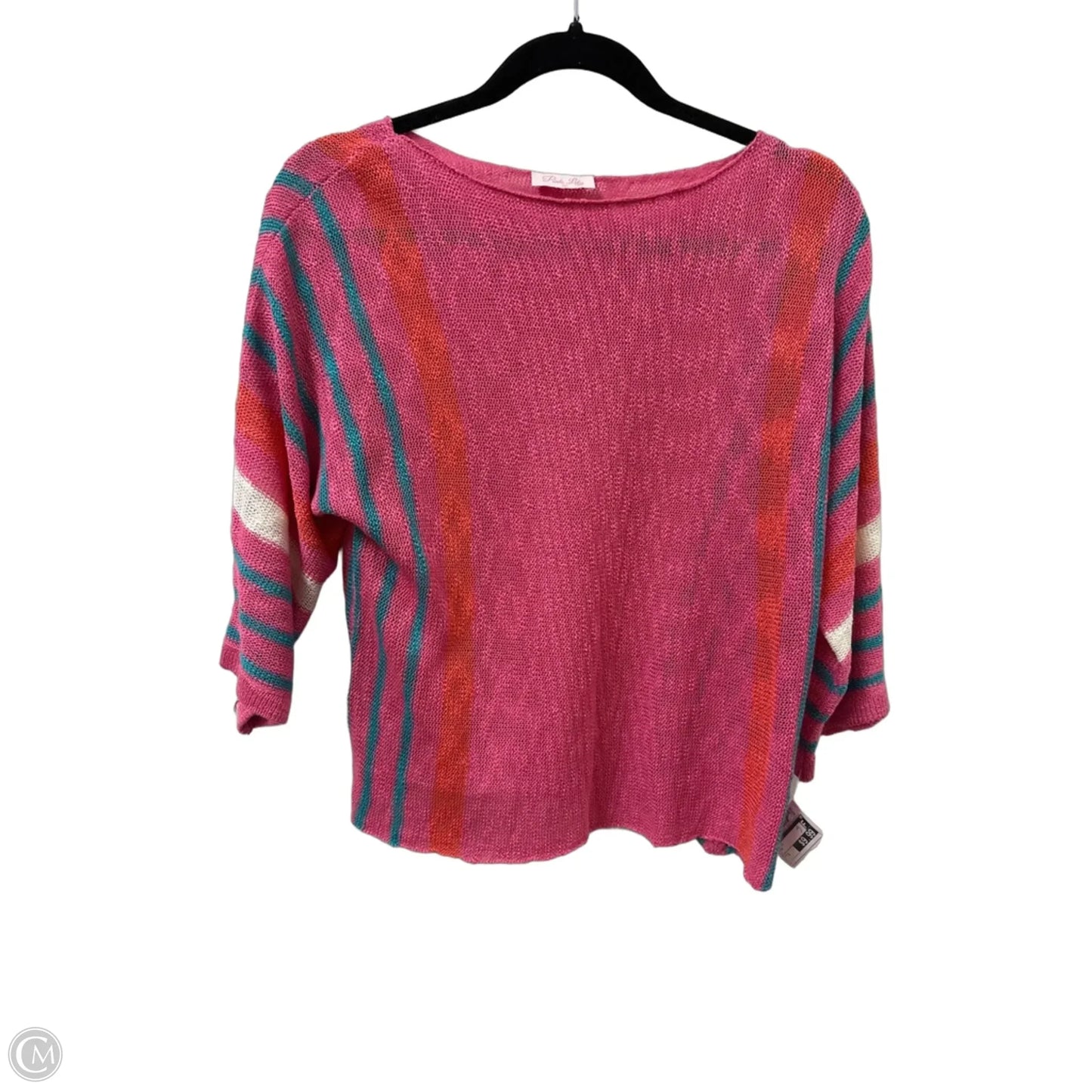 Top Long Sleeve By Pink Lily In Pink, Size: S