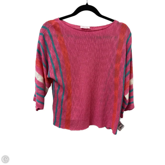 Top Long Sleeve By Pink Lily In Pink, Size: S