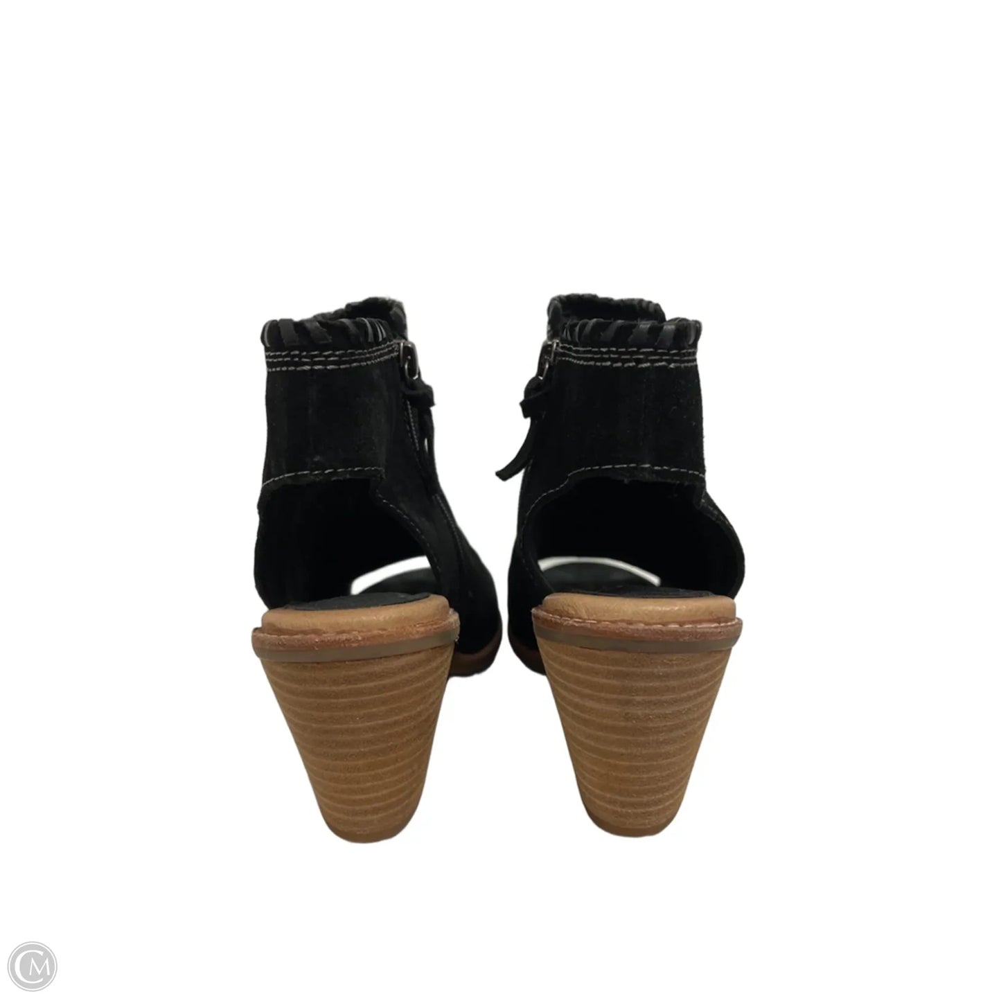 Sandals Heels Block By Sofft In Black, Size: 9.5