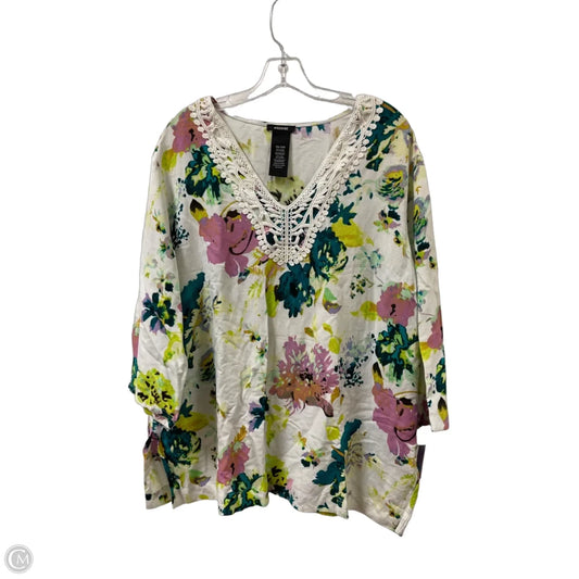 Top Long Sleeve By Premise In Green, Size: 2x