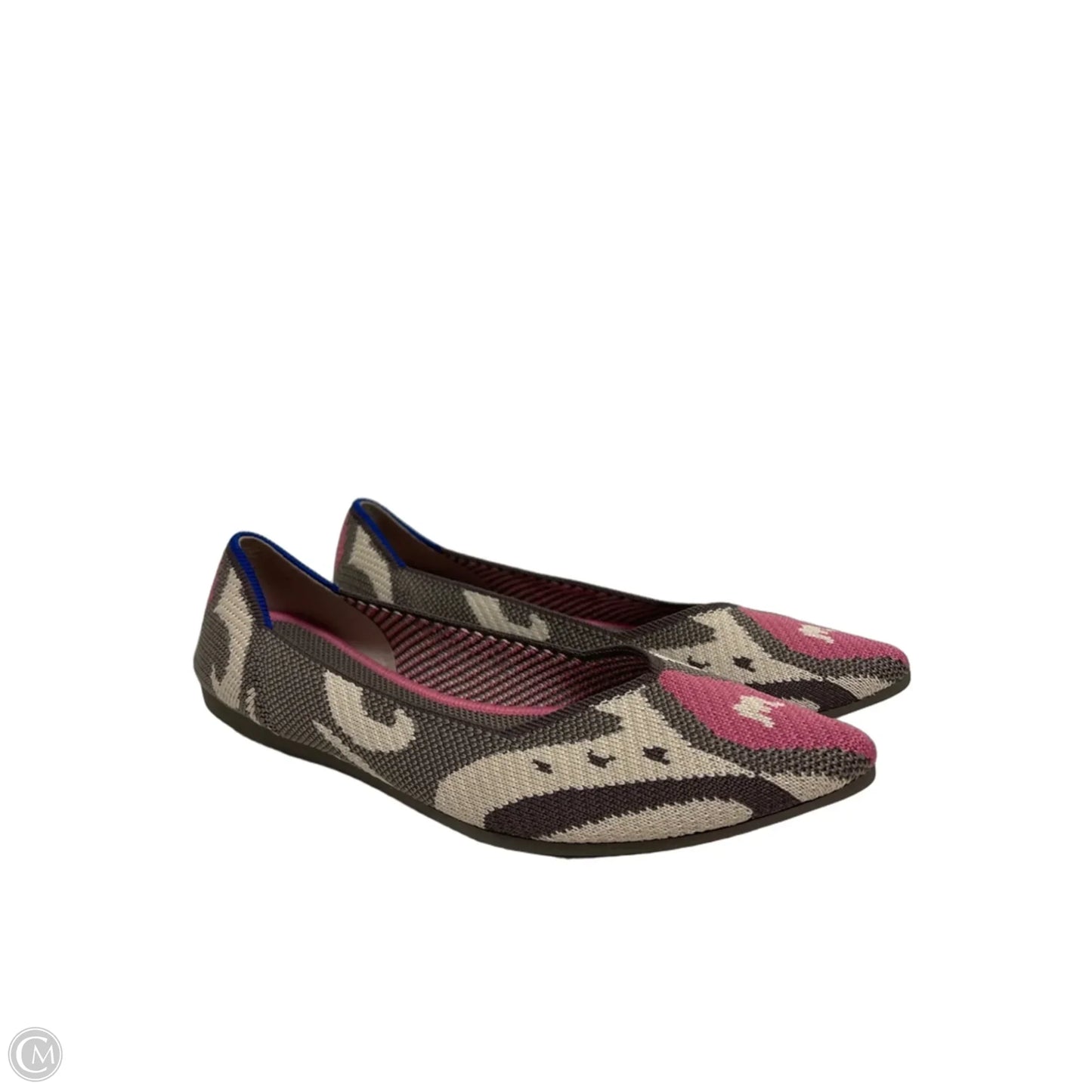 Shoes Flats By Rothys In Cream & Pink, Size: 6.5