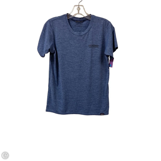 Athletic Top Short Sleeve By Patagonia In Blue, Size: S