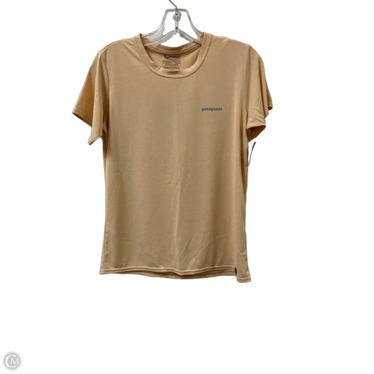 Athletic Top Short Sleeve By Patagonia In Orange, Size: S