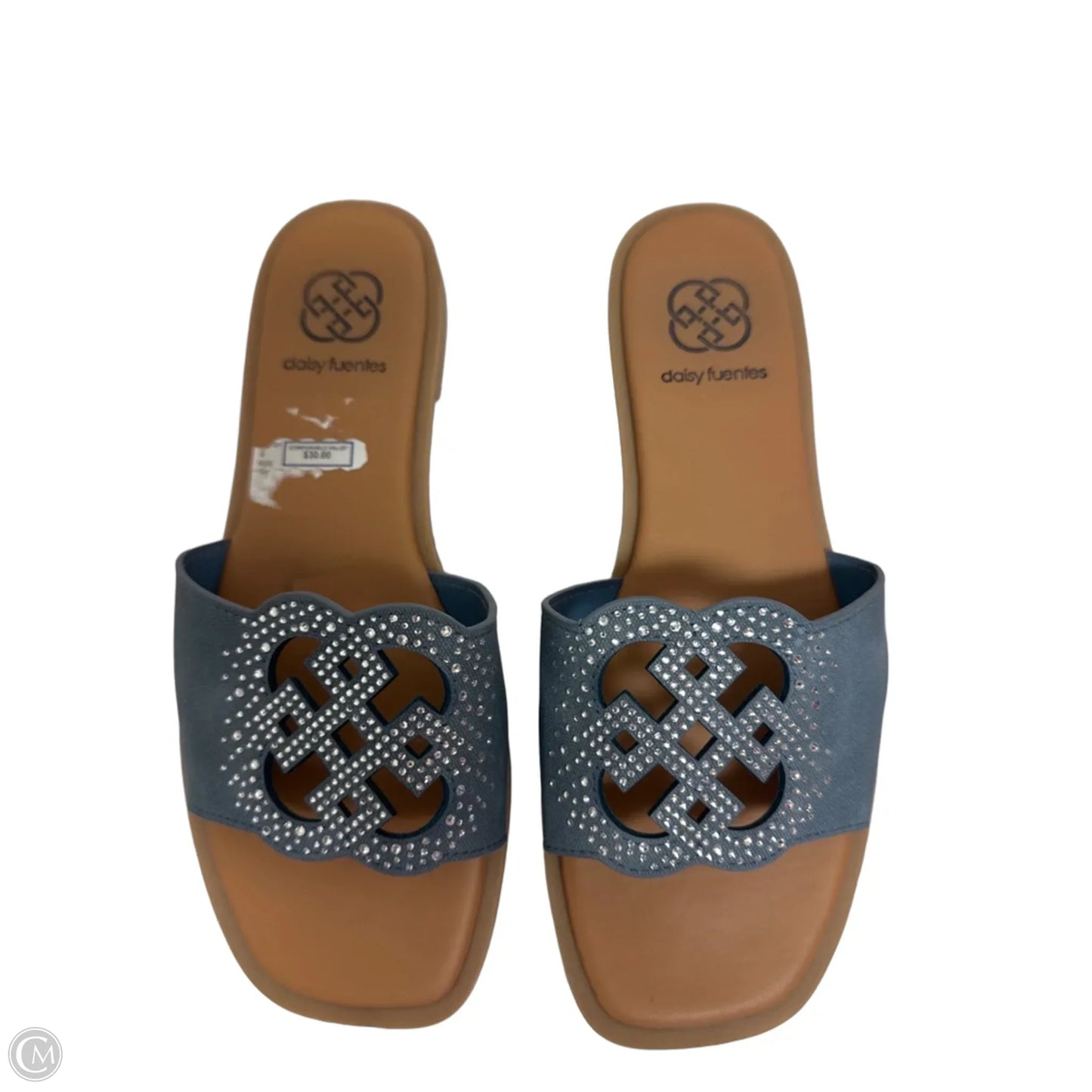 Sandals Flats By Daisy Fuentes In Blue, Size: 7.5