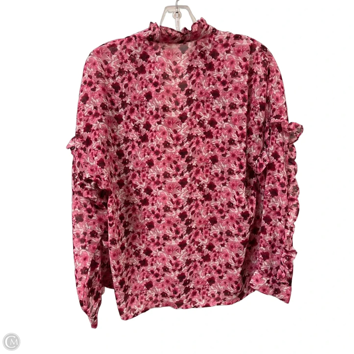 Top Long Sleeve By Clothes Mentor In Pink, Size: S