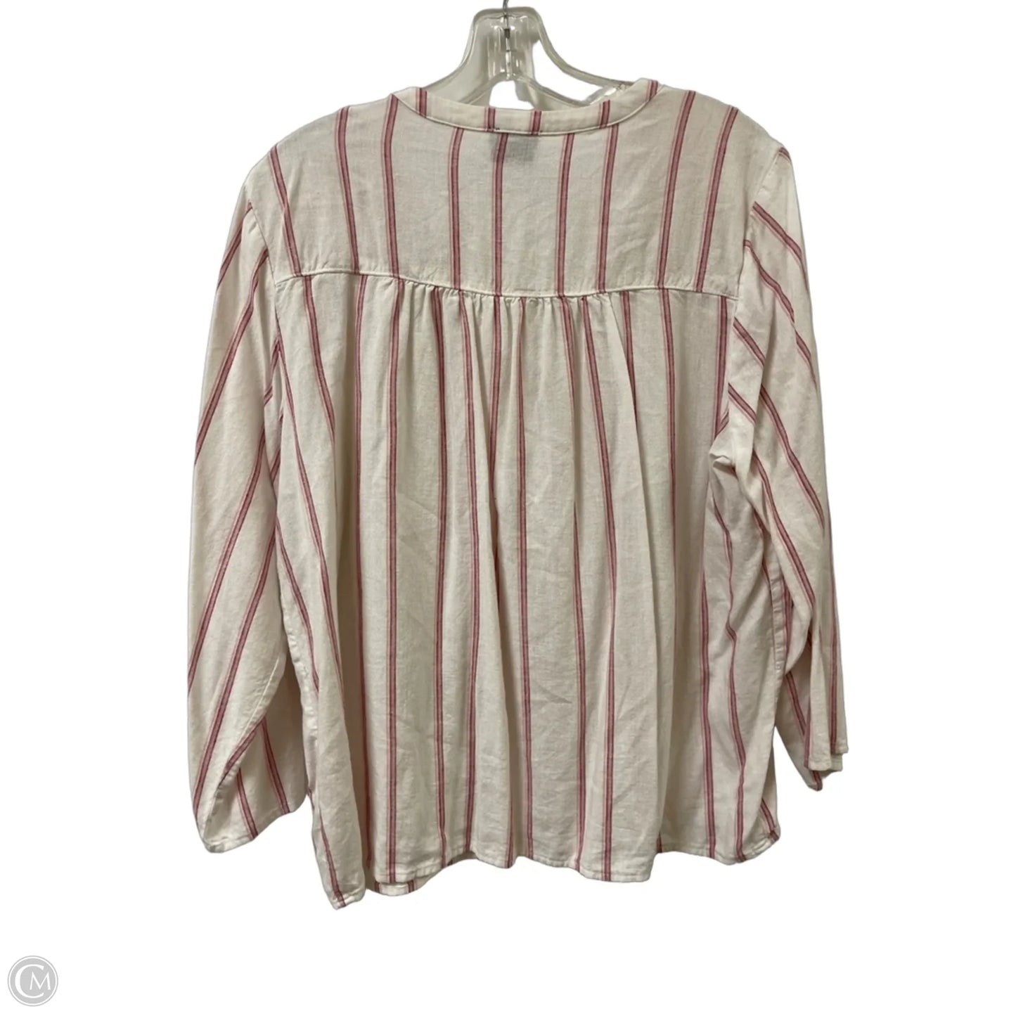 Top Long Sleeve By Splendid In Cream, Size: L