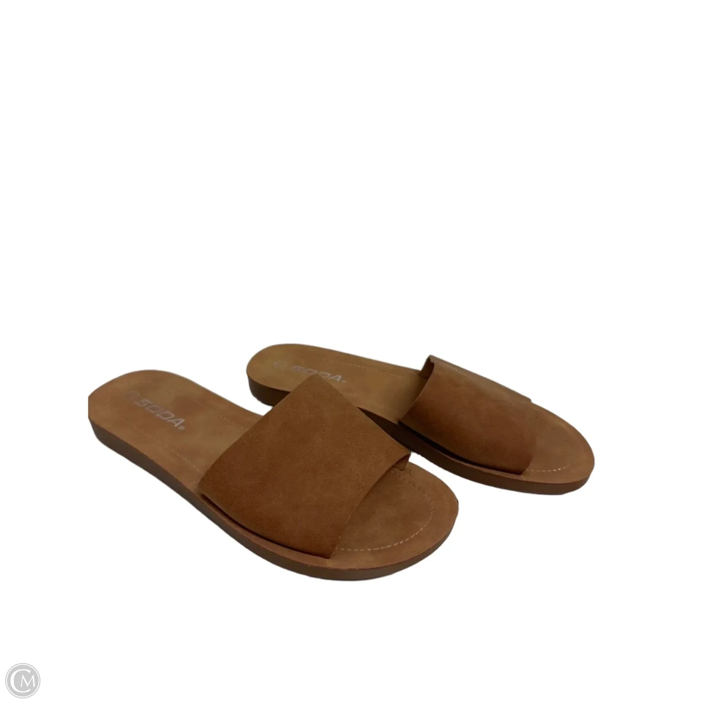 Sandals Flats By Soda In Brown, Size: 8