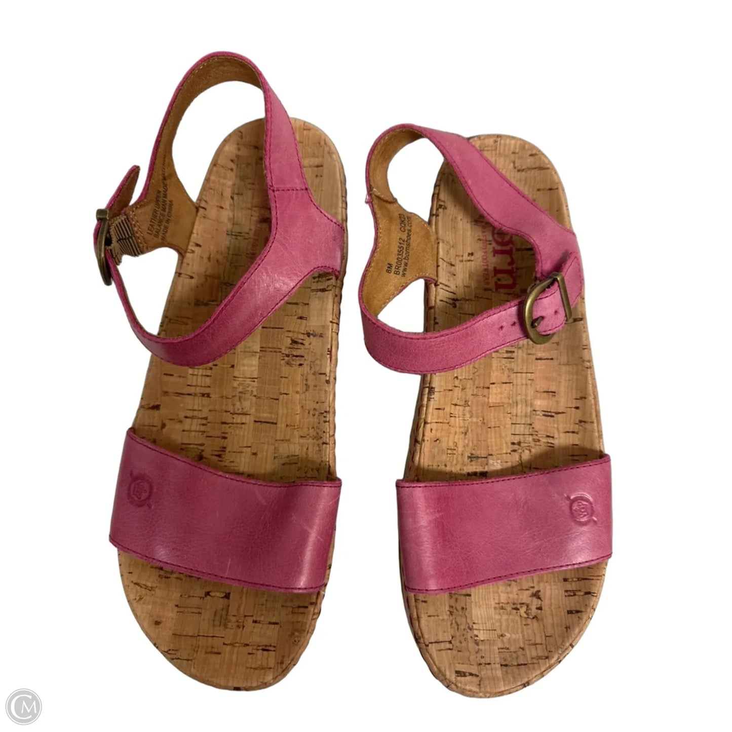 Sandals Heels Platform By Born In Pink, Size: 8