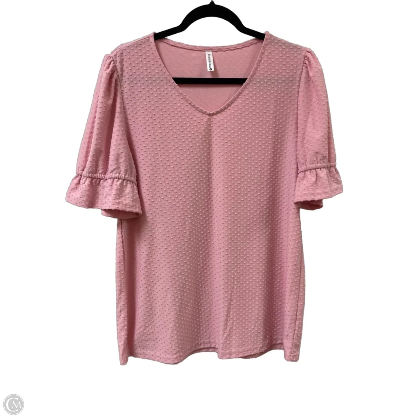 Top Short Sleeve By Clothes Mentor In Pink, Size: L