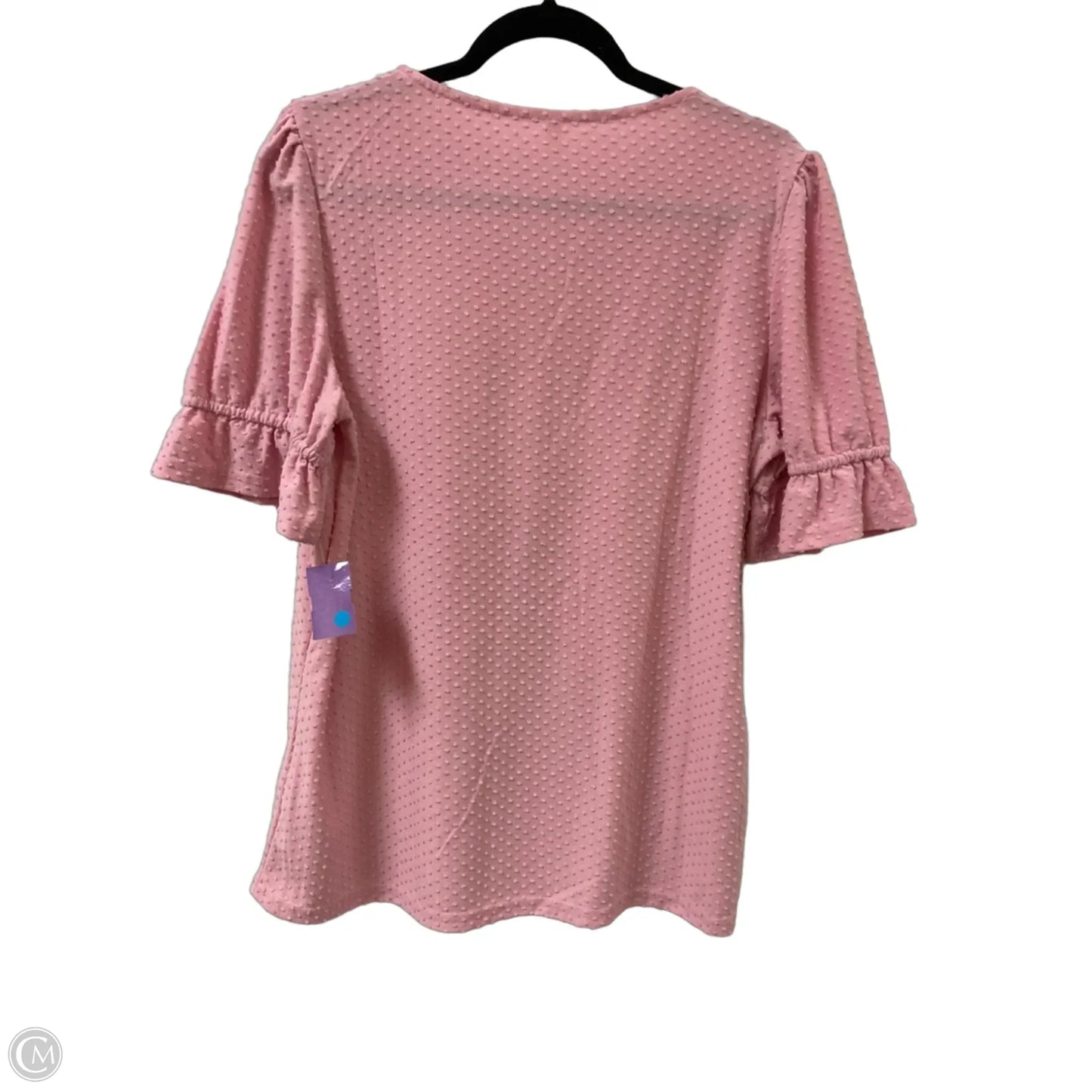Top Short Sleeve By Clothes Mentor In Pink, Size: L