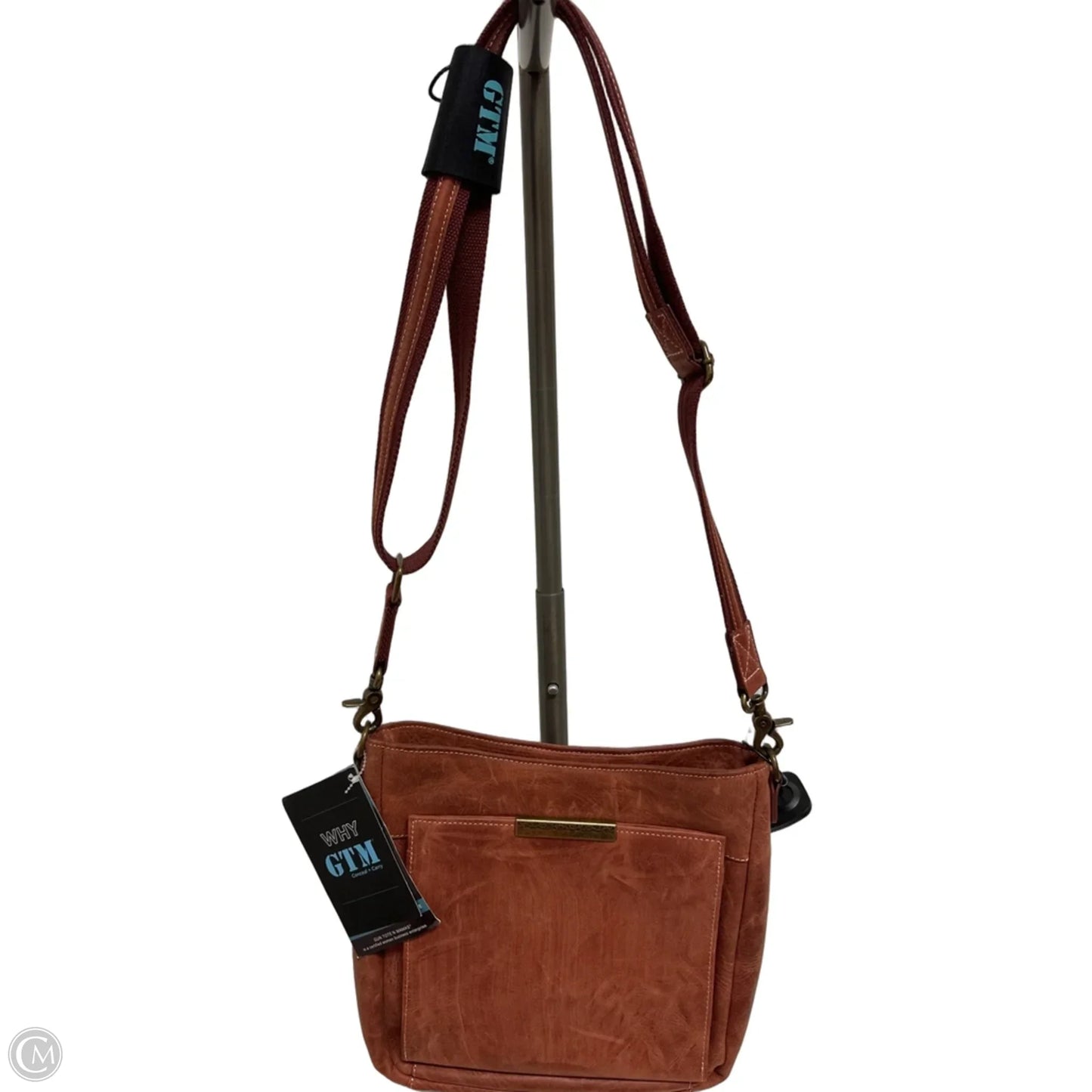 Crossbody Leather By Clothes Mentor, Size: Medium