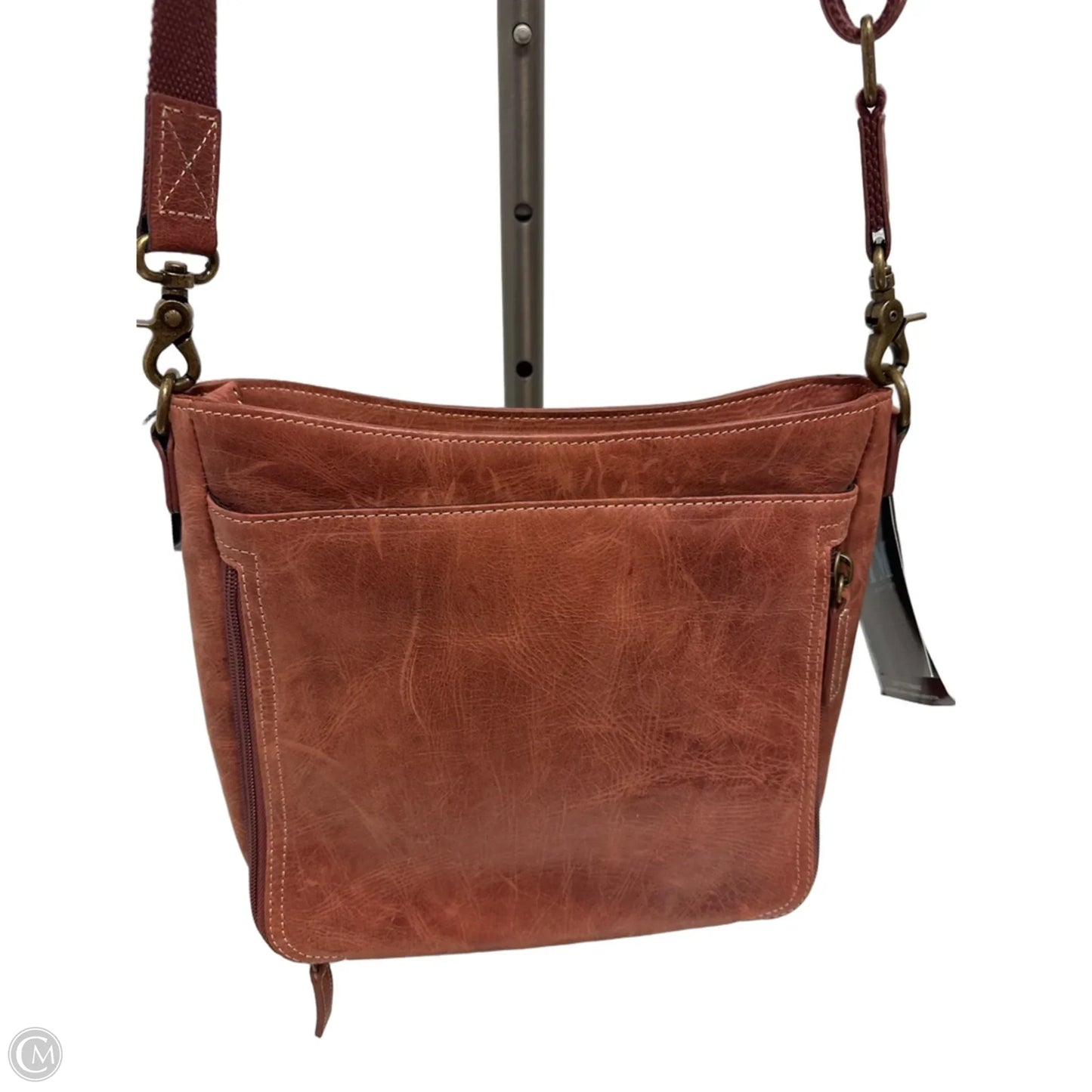 Crossbody Leather By Clothes Mentor, Size: Medium