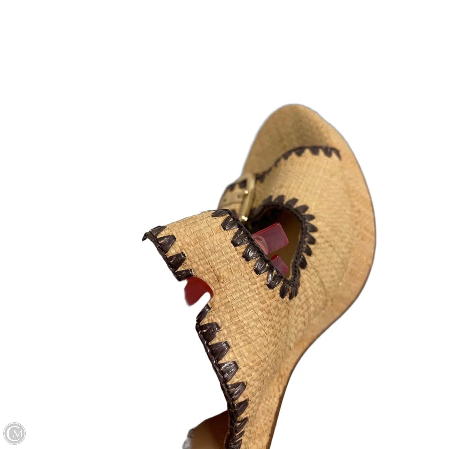 Sandals Heels Block By Marc Fisher In Tan, Size: 10