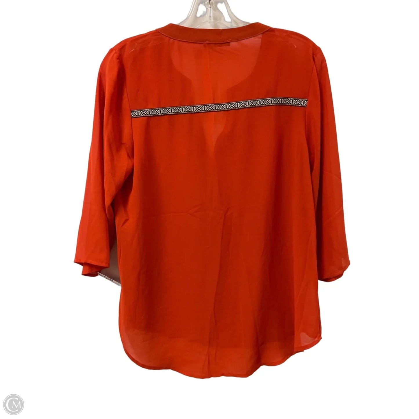 Top Long Sleeve By Clothes Mentor In Orange, Size: S