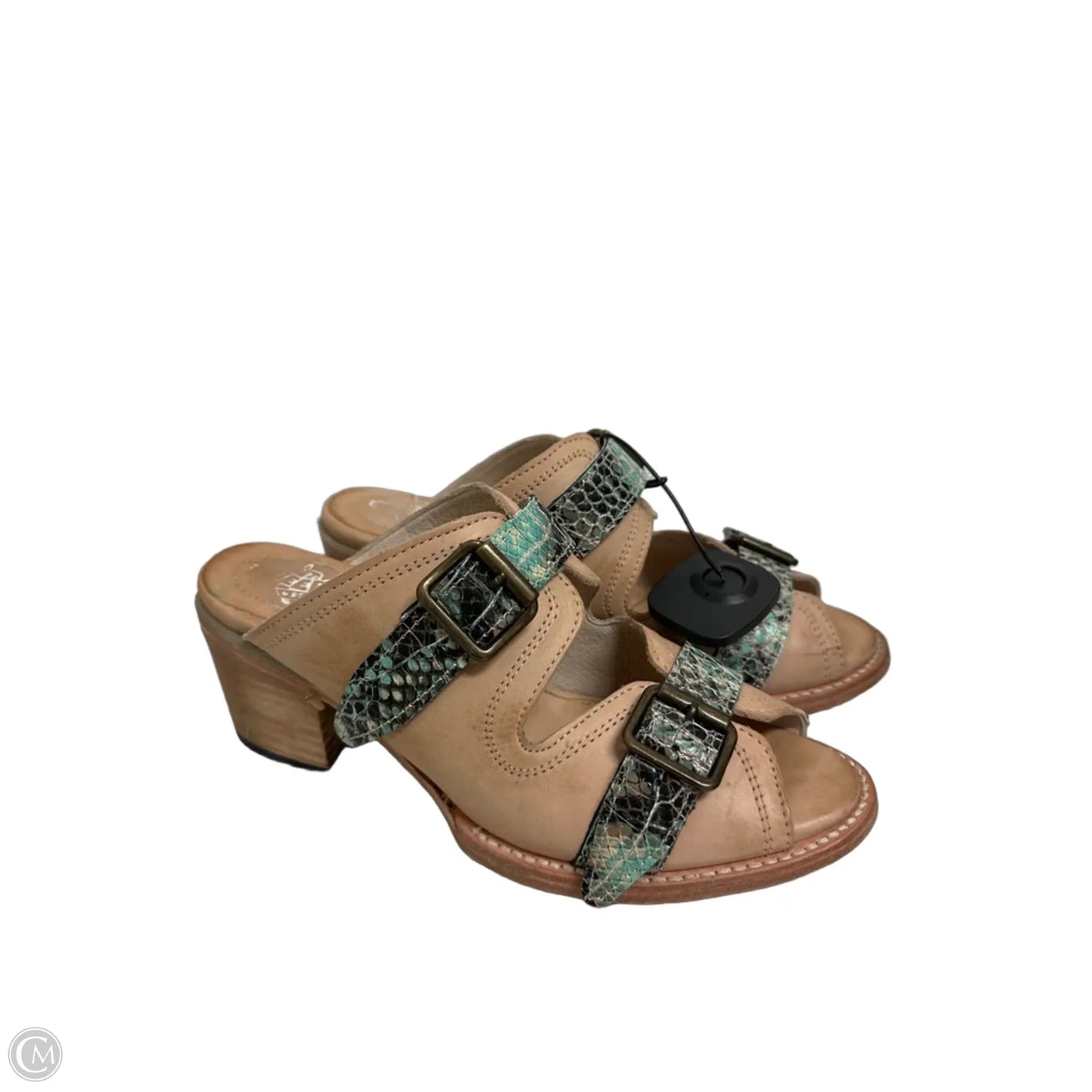 Shoes Heels Block By Freebird In Tan, Size: 9
