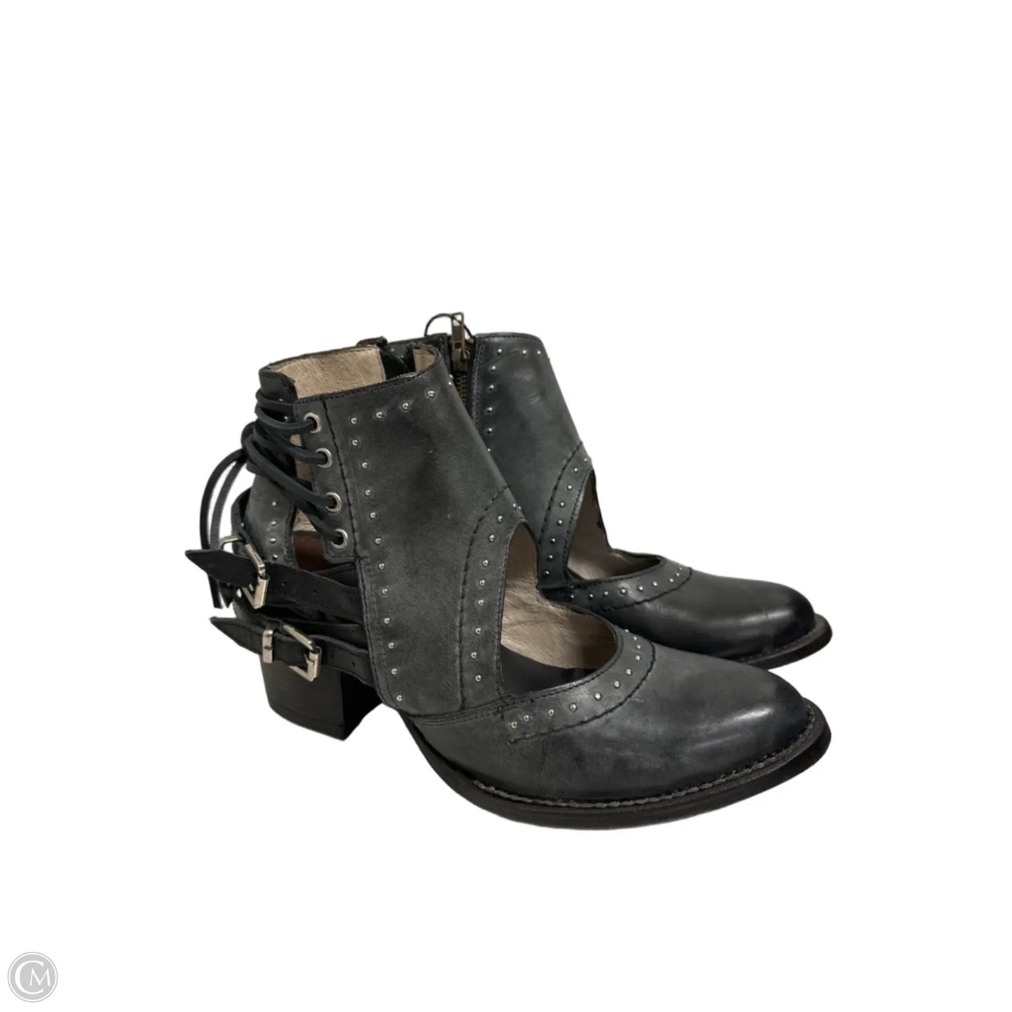 Boots Ankle Flats By Freebird In Black, Size: 10
