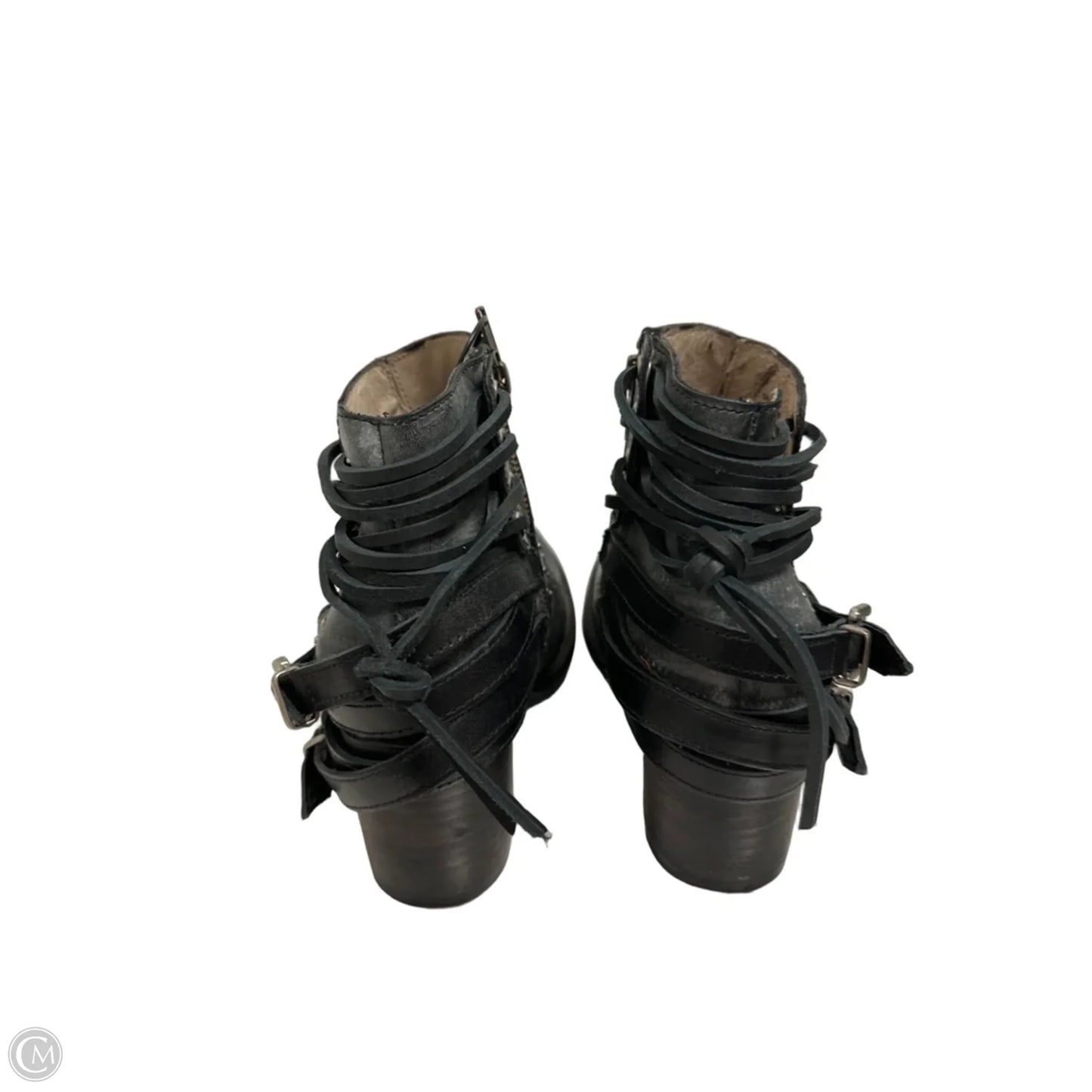 Boots Ankle Flats By Freebird In Black, Size: 10