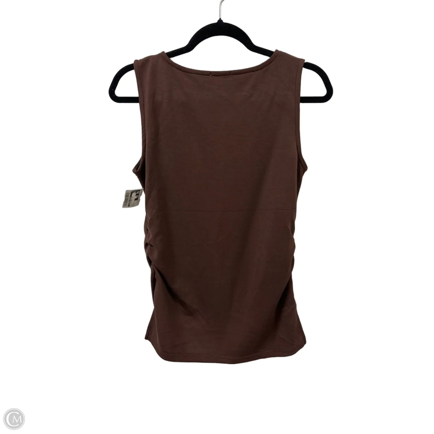 Top Sleeveless By Clothes Mentor In Brown, Size: L