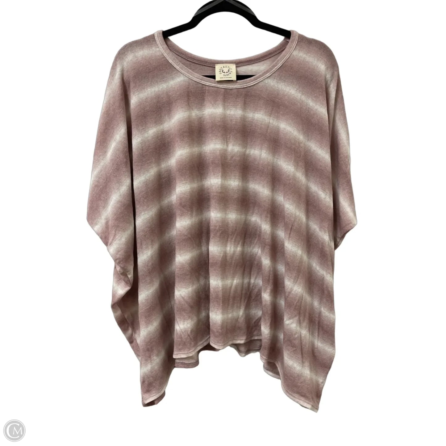 Top Short Sleeve By Fantastic Fawn In Pink, Size: S