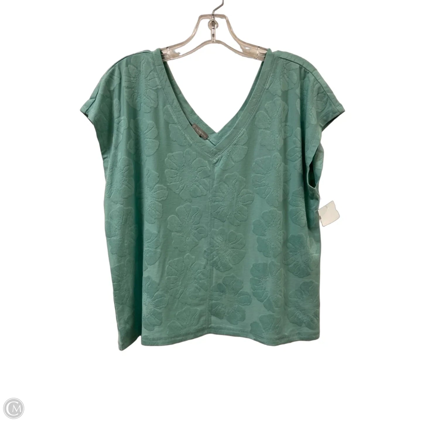 Top Short Sleeve By Talbots In Green, Size: M
