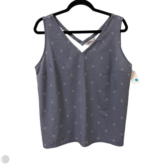 Top Sleeveless By Eddie Bauer In Blue, Size: L