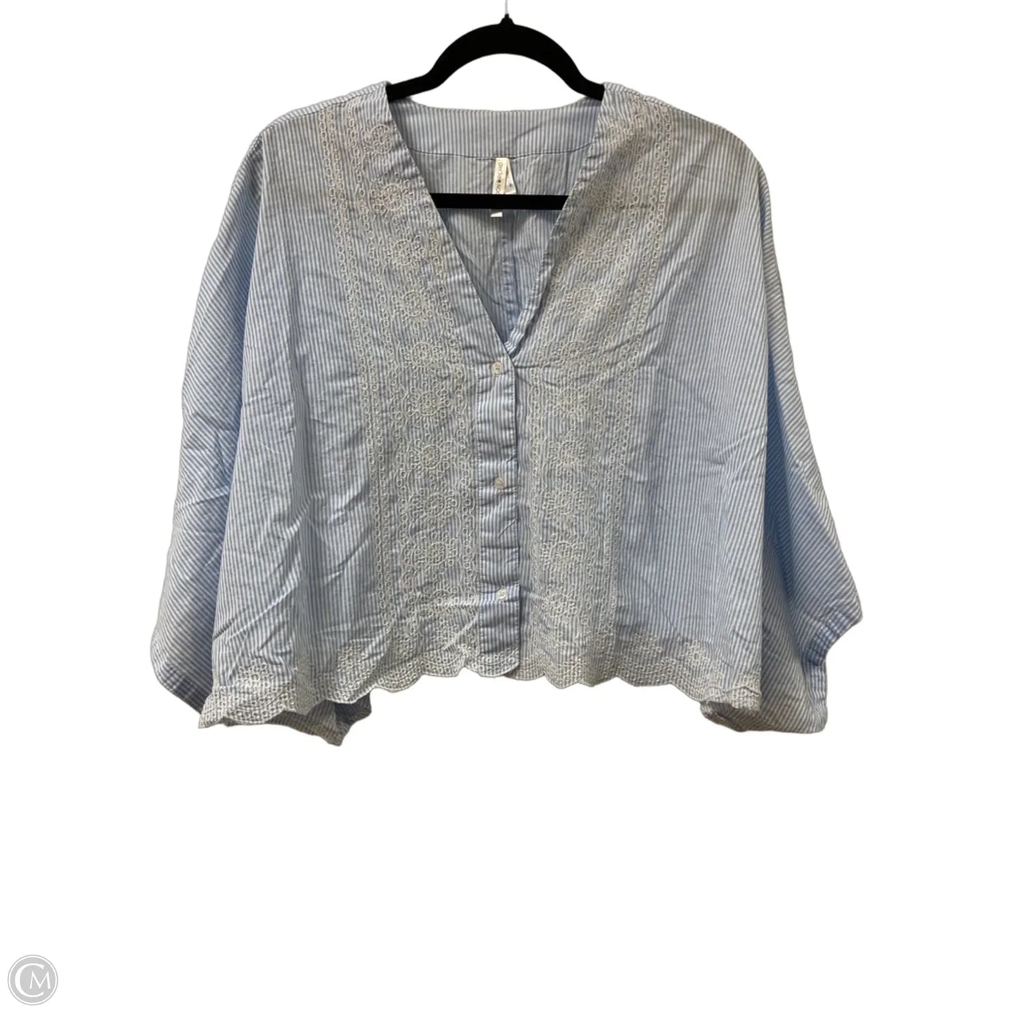 Top Long Sleeve By Clothes Mentor In Blue, Size: Osfm