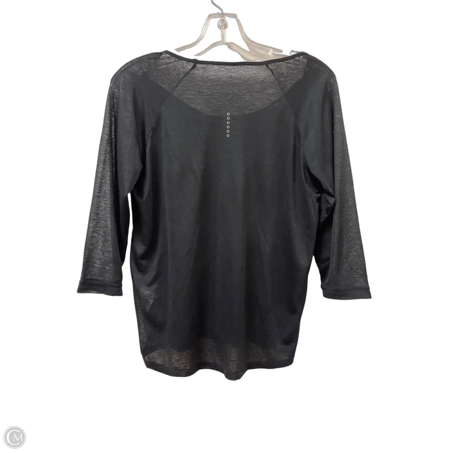 Athletic Top Long Sleeve Crewneck By Nike In Black, Size: M