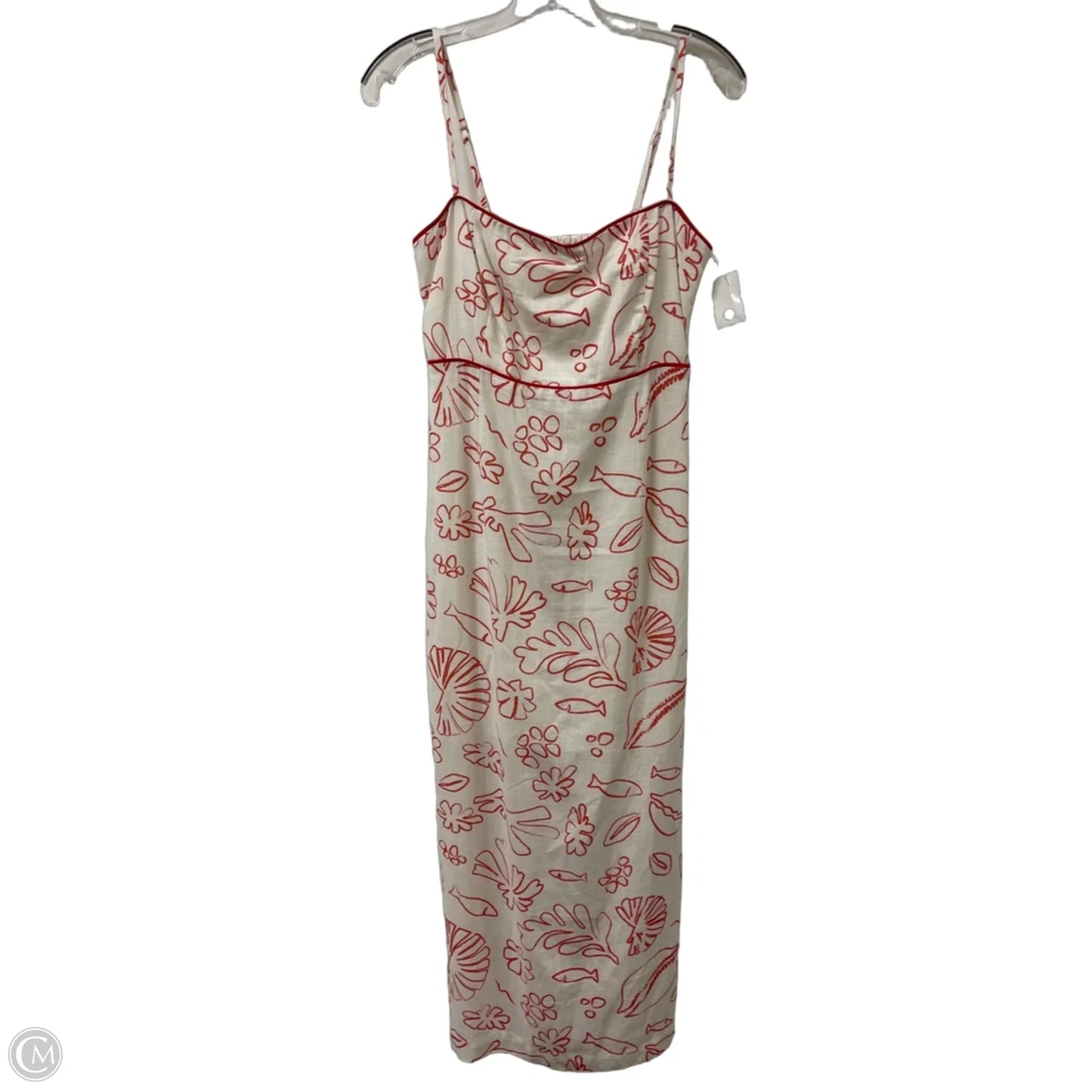 Dress Party Long By Lost + Wander In Orange & White, Size: S