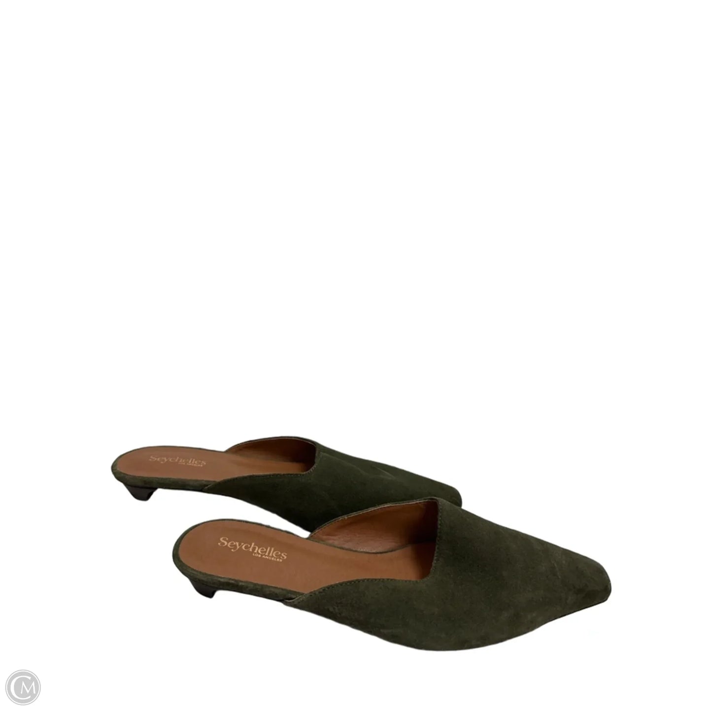 Shoes Heels Kitten By Seychelles In Green, Size: 9.5