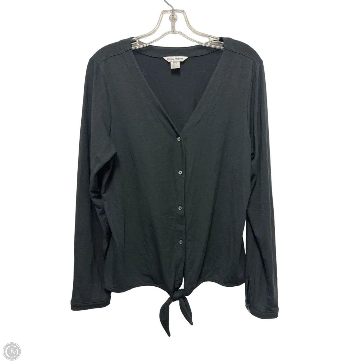 Top Long Sleeve By Tommy Bahama In Black, Size: M