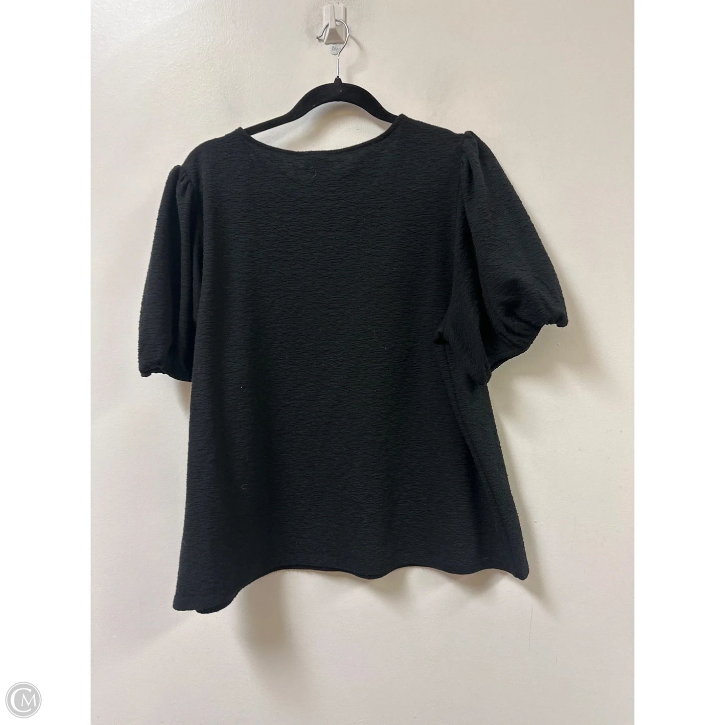 Top Short Sleeve By A New Day In Black, Size: Xl