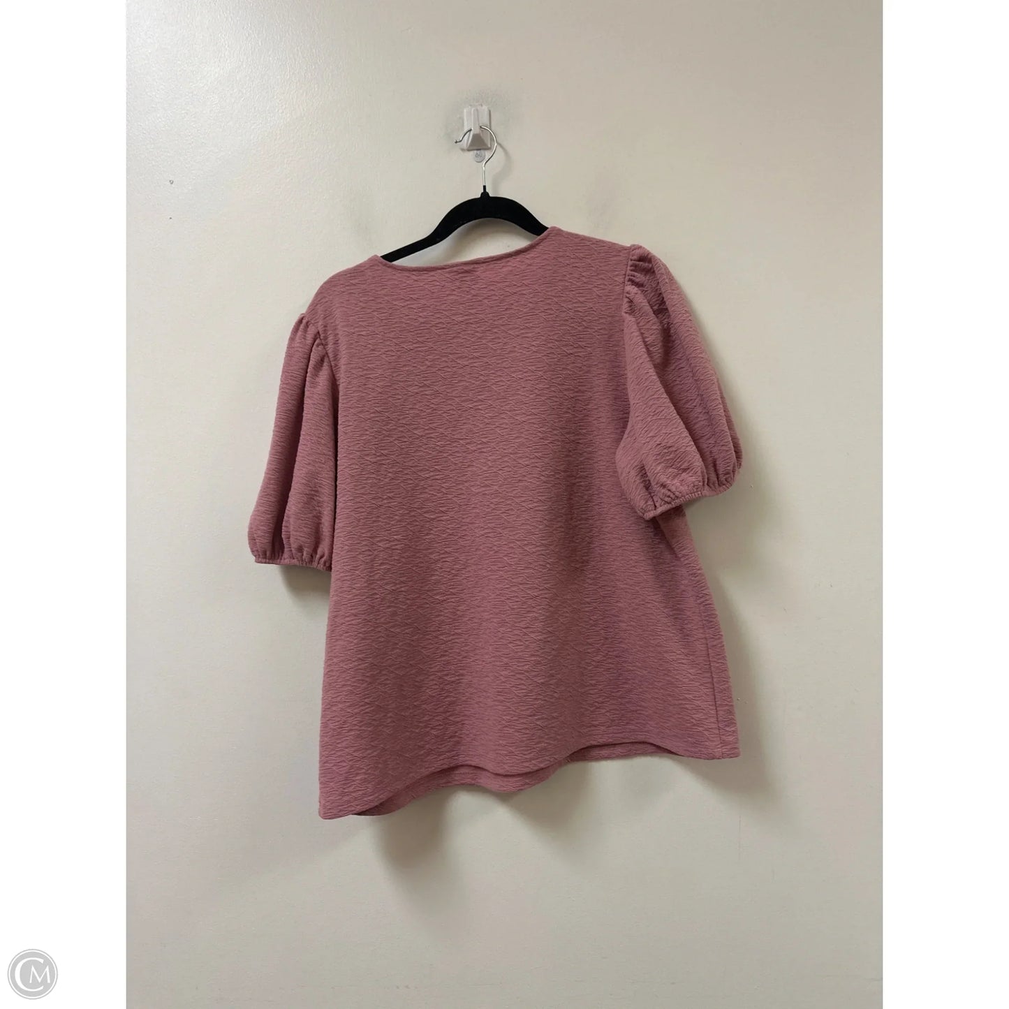 Top Short Sleeve By A New Day In Pink, Size: Xl