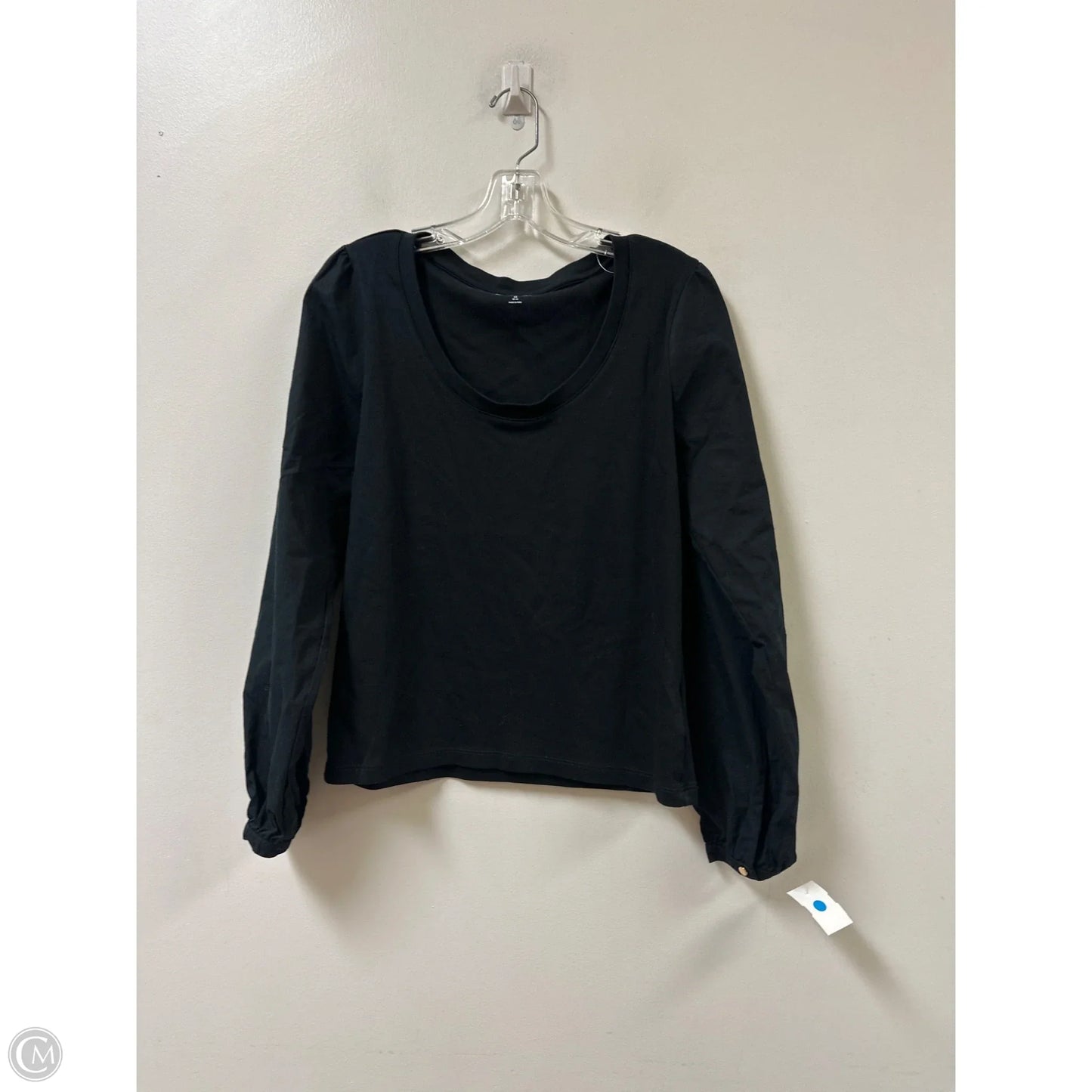 Top Long Sleeve By Lands End In Black, Size: M