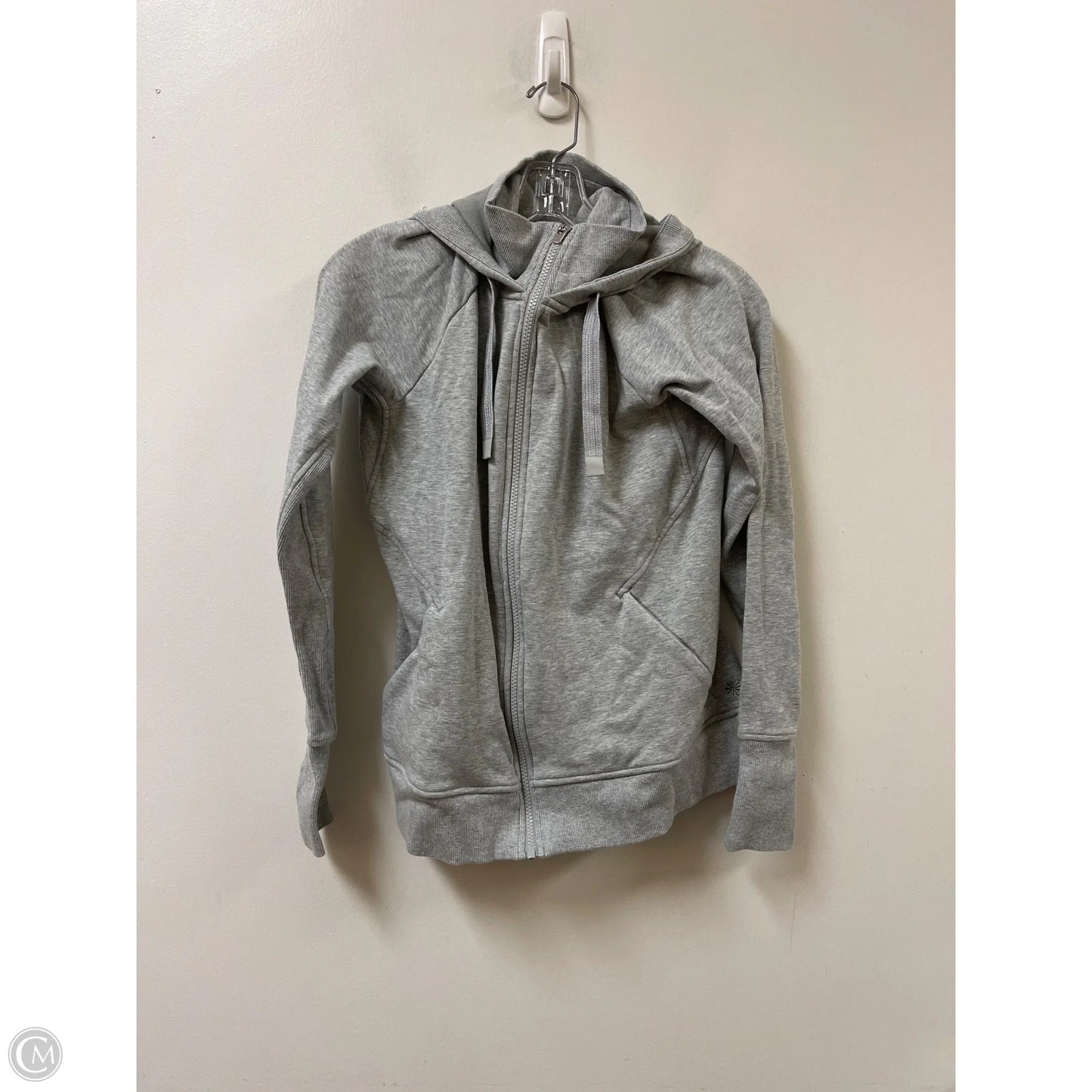 Athletic Sweatshirt Hoodie By Athleta In Grey, Size: S