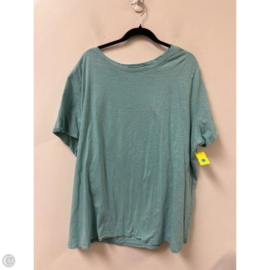 Top Short Sleeve By Sonoma In Green, Size: 3x
