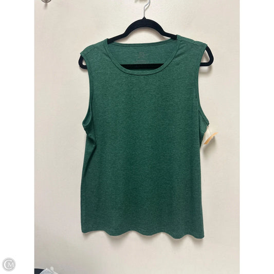 Athletic Top Short Sleeve By Clothes Mentor In Green, Size: Xl