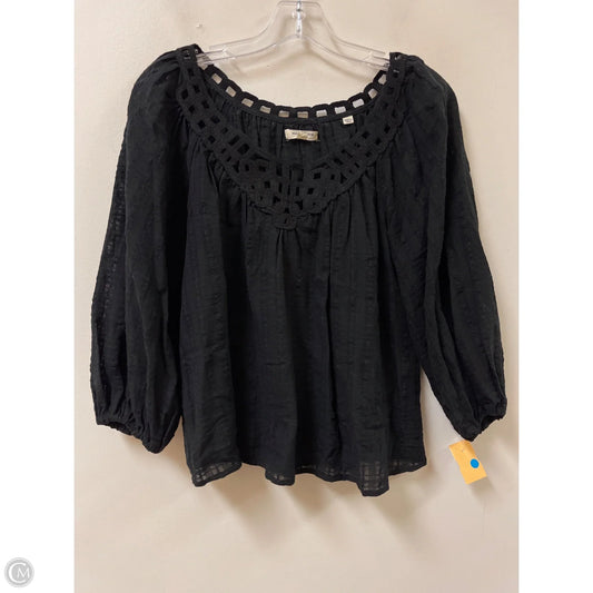 Top Long Sleeve By Max Studio In Black, Size: Xs
