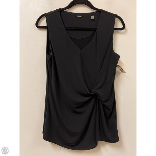 Top Sleeveless By T Tahari In Black, Size: S