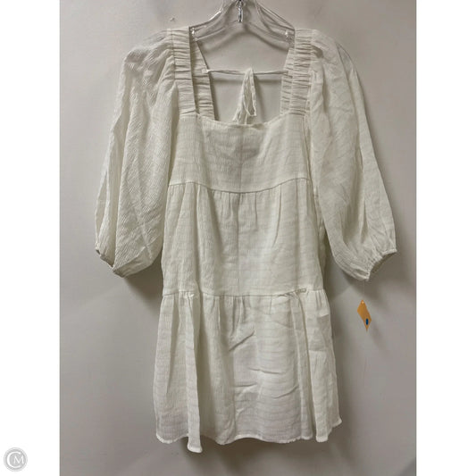 Dress Casual Short By Lush In White, Size: S
