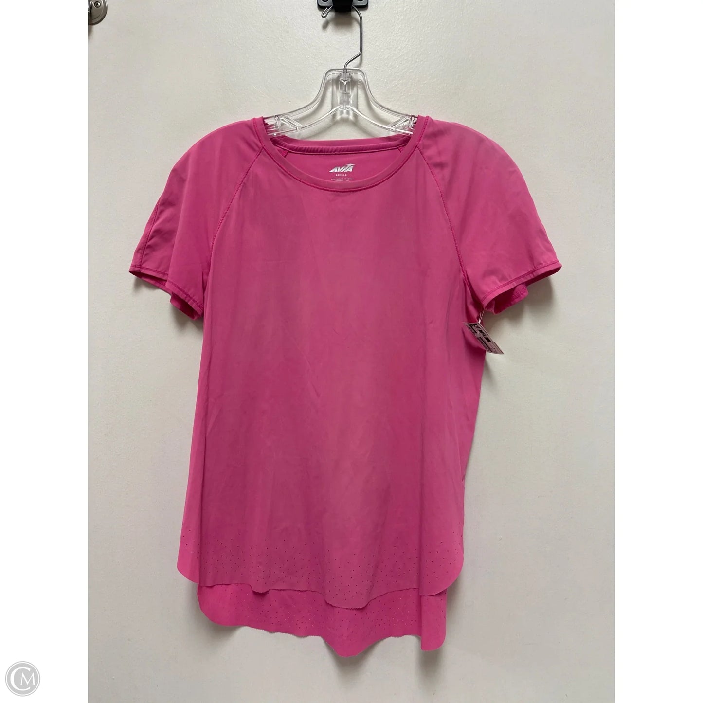 Athletic Top Short Sleeve By Avia In Pink, Size: S