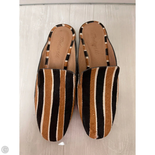 Shoes Flats By Madewell In Black & Tan, Size: 7