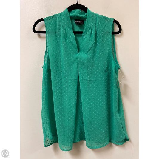 Top Sleeveless By Liz Claiborne In Green, Size: S