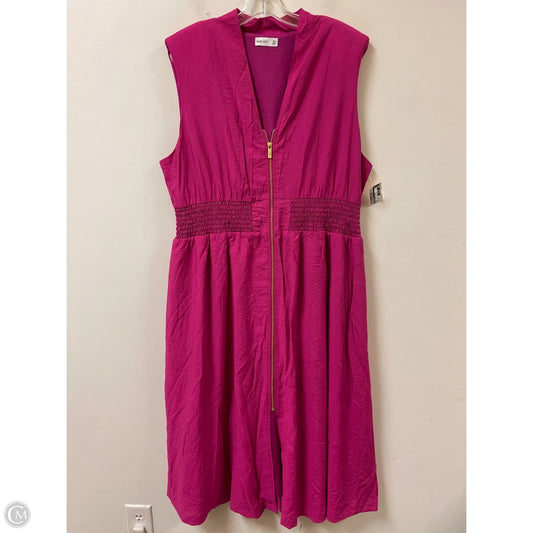 Dress Casual Maxi By Nine West In Pink, Size: 2x