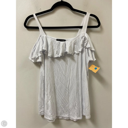 Top Sleeveless By Cable And Gauge In White, Size: S