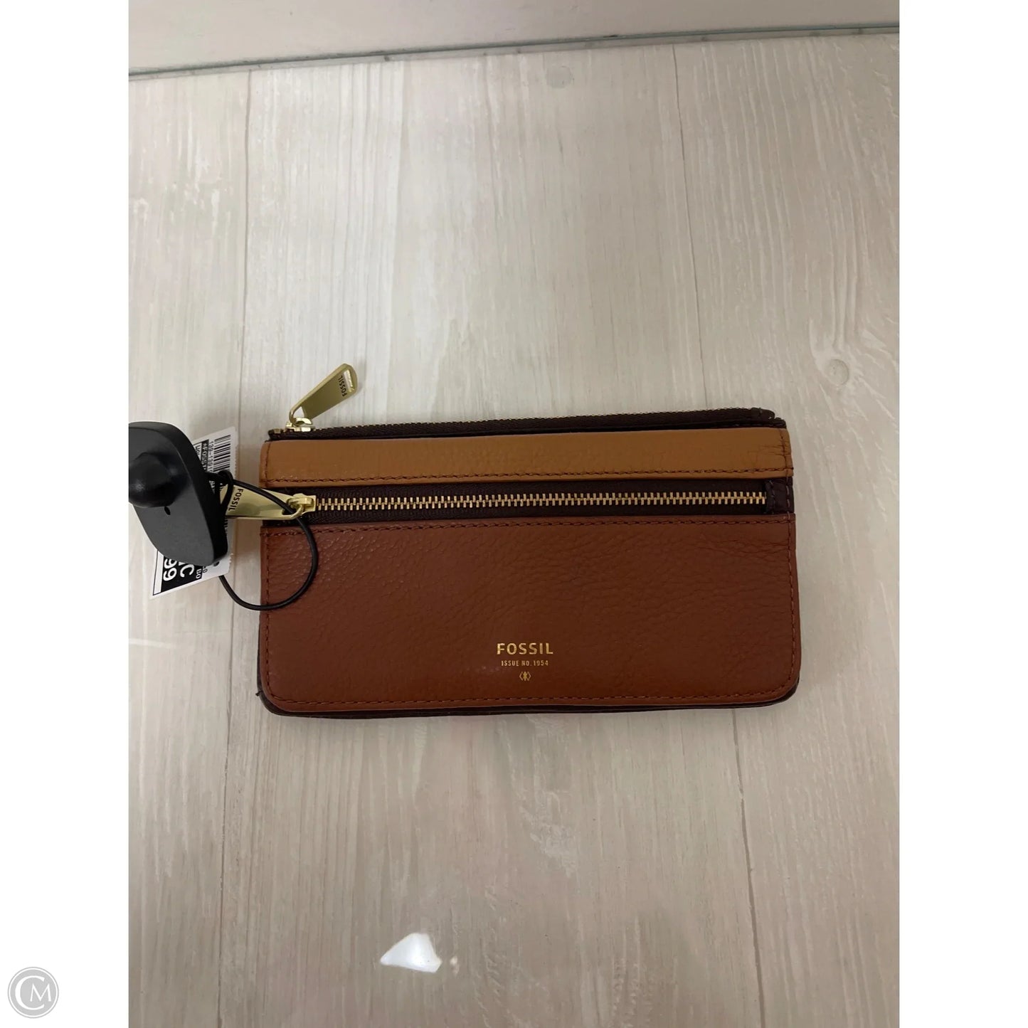 Wallet Leather By Fossil, Size: Medium