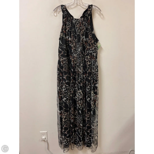 Dress Casual Maxi By Clothes Mentor In Animal Print, Size: 1x